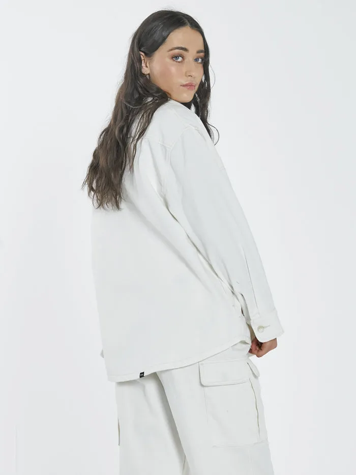 Womens Union Overshirt Heritage White Thrills Jackets