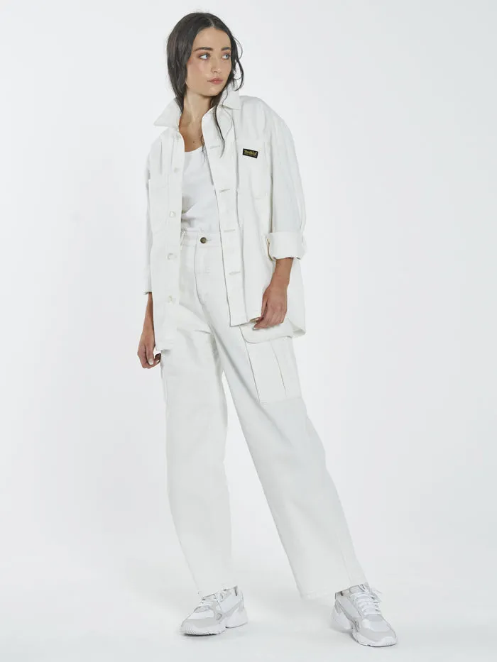 Womens Union Overshirt Heritage White Thrills Jackets