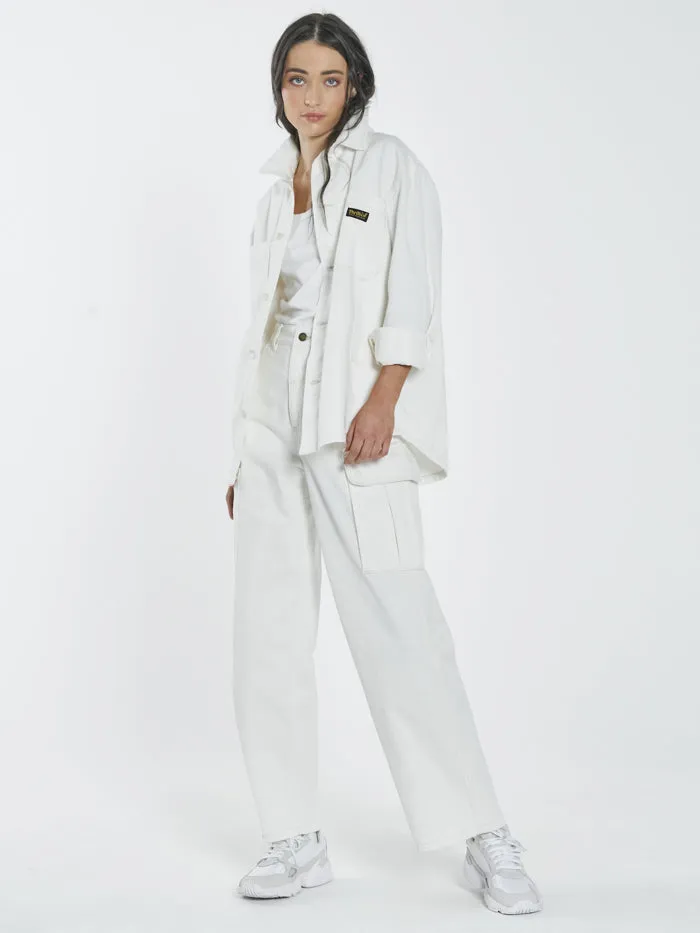 Womens Union Overshirt Heritage White Thrills Jackets