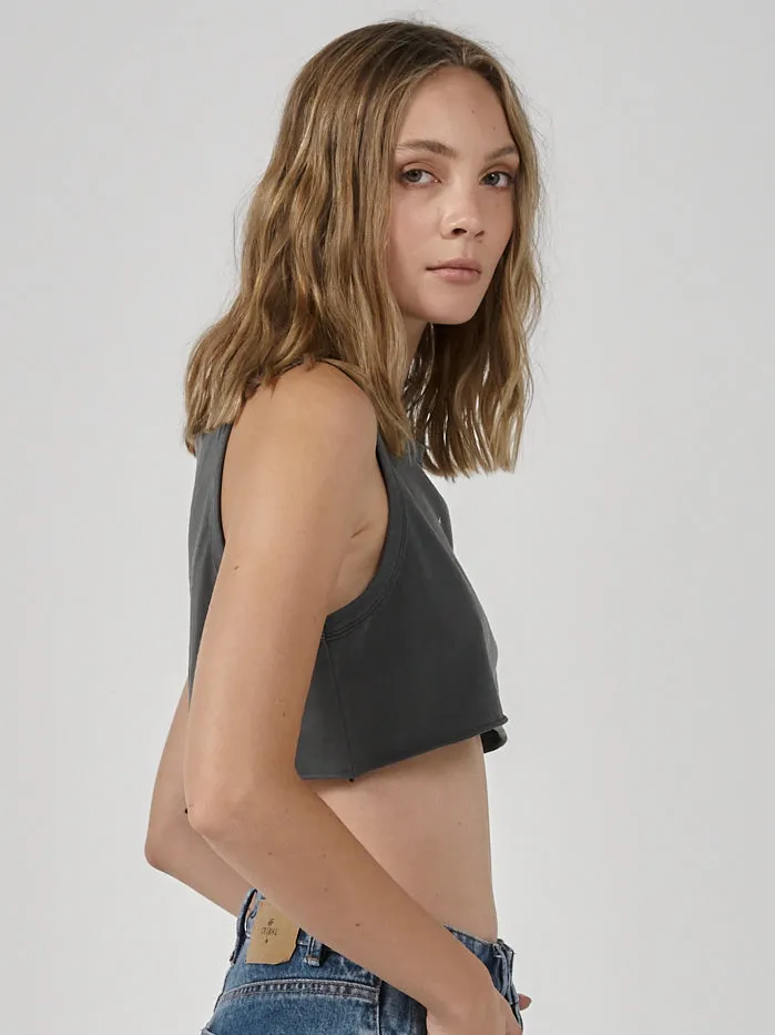 Womens Wind Beneath Super Crop Tank Merch Black Thrills Tops and Tees