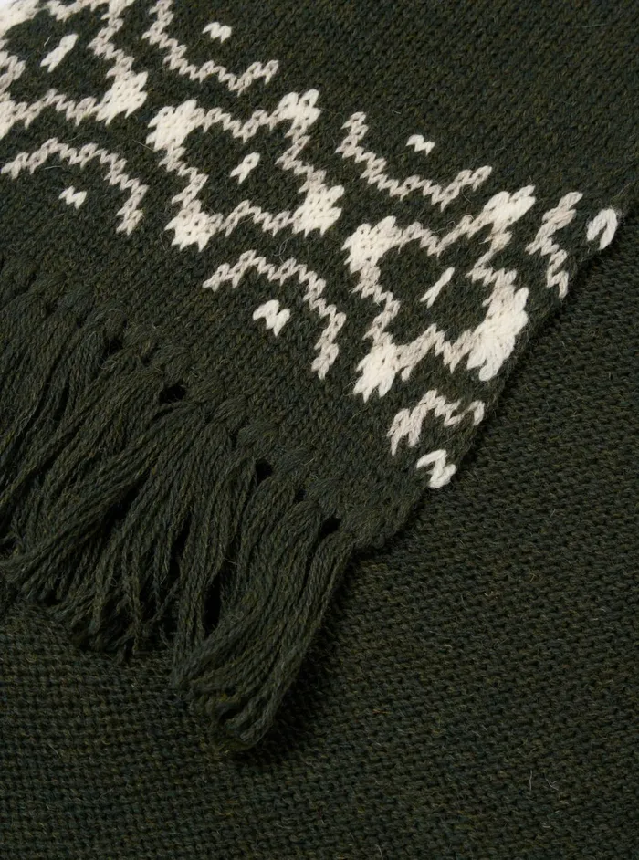Wool Scarf In OliveNatural British Wool Men Universal Works Scarves Wool Scarf In OliveNatural British Wool Men Universal Works Scarves