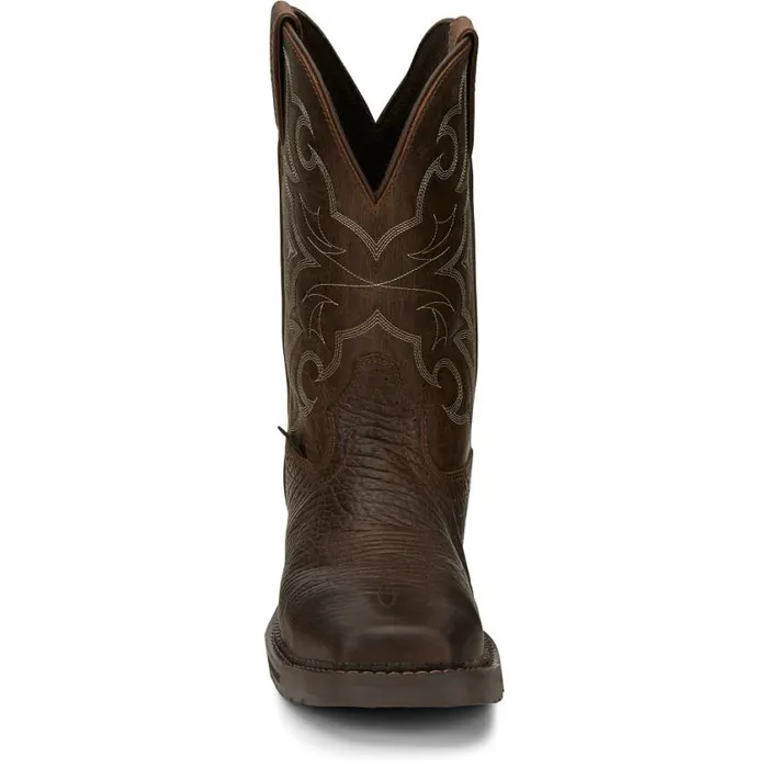 Work Men Justin Boots Amarillo 11034 Steel Toe Work Boot Aged Brown 040brown041