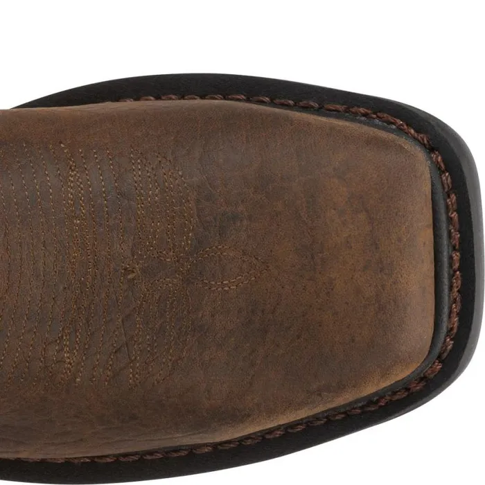 Work Men Justin Boots Driscoll 11034 Met Guard Steel Toe Work Boot Pecan Brown 040brown041