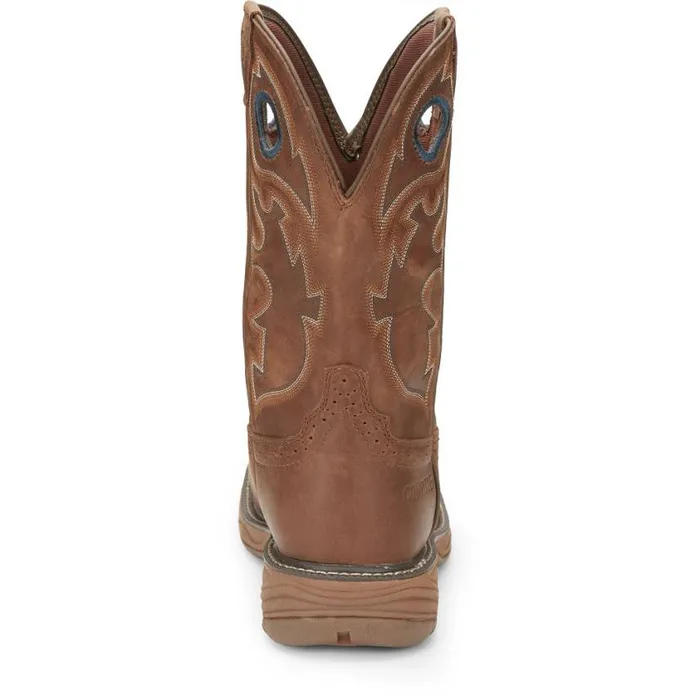 Work Men Justin Boots Rush 11034 Nano Composite Toe Waterproof Work Boot Barley Brown 040brown041