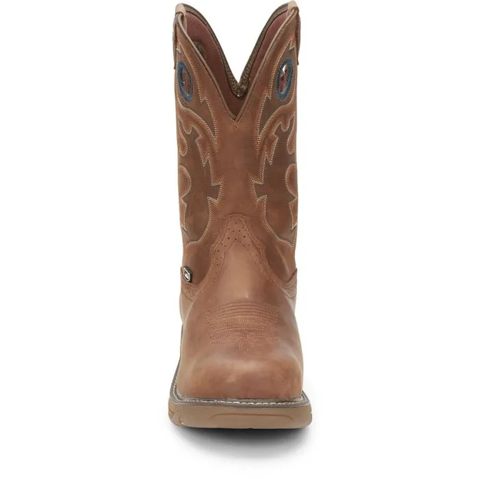 Work Men Justin Boots Rush 11034 Nano Composite Toe Waterproof Work Boot Barley Brown 040brown041