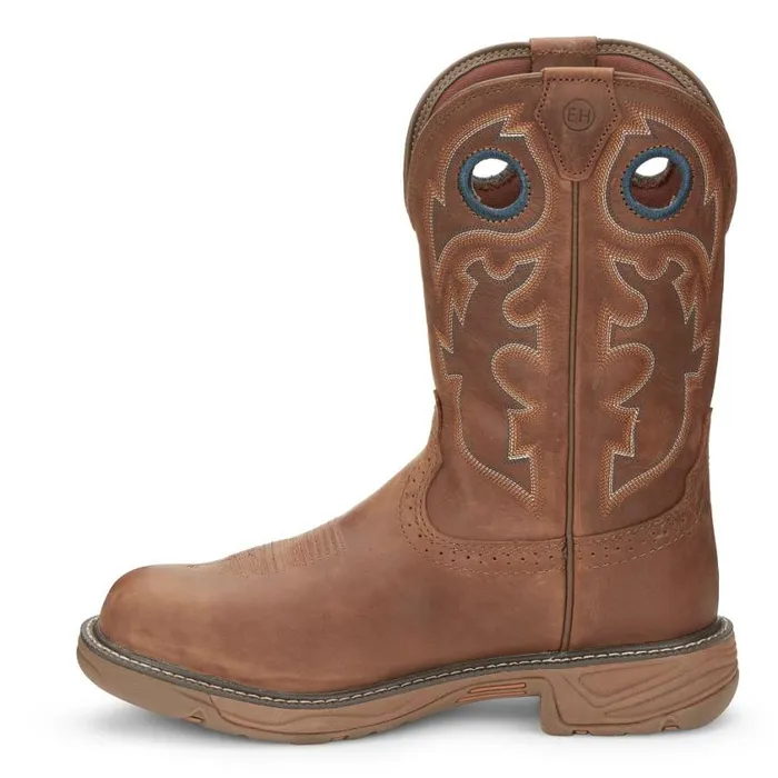 Work Men Justin Boots Rush 11034 Nano Composite Toe Waterproof Work Boot Barley Brown 040brown041