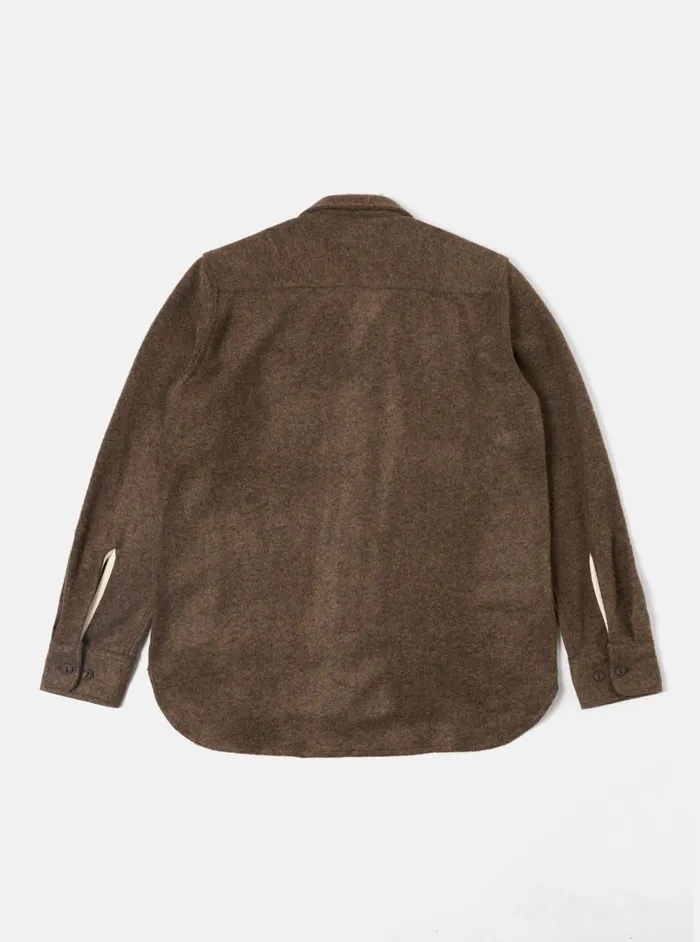 Work Shirt In Bark Dam Marl Men Universal Works Overshirts