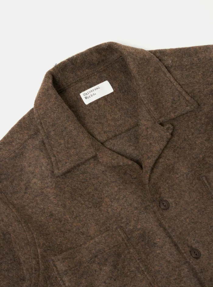 Work Shirt In Bark Dam Marl Men Universal Works Overshirts