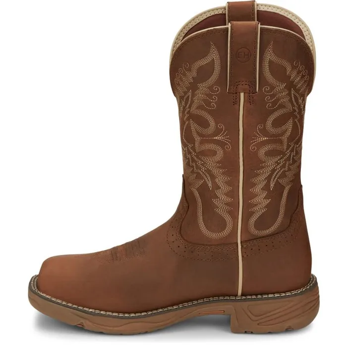 Work Women Justin Boots Rush 11034 Waterproof Work Boot Rustic Tan 040tan041