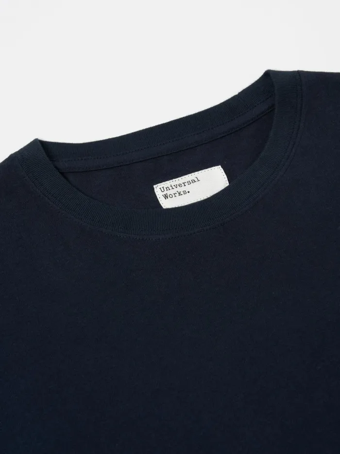 XV Tee Shirt In Navy Print Jersey Men Universal Works Tees