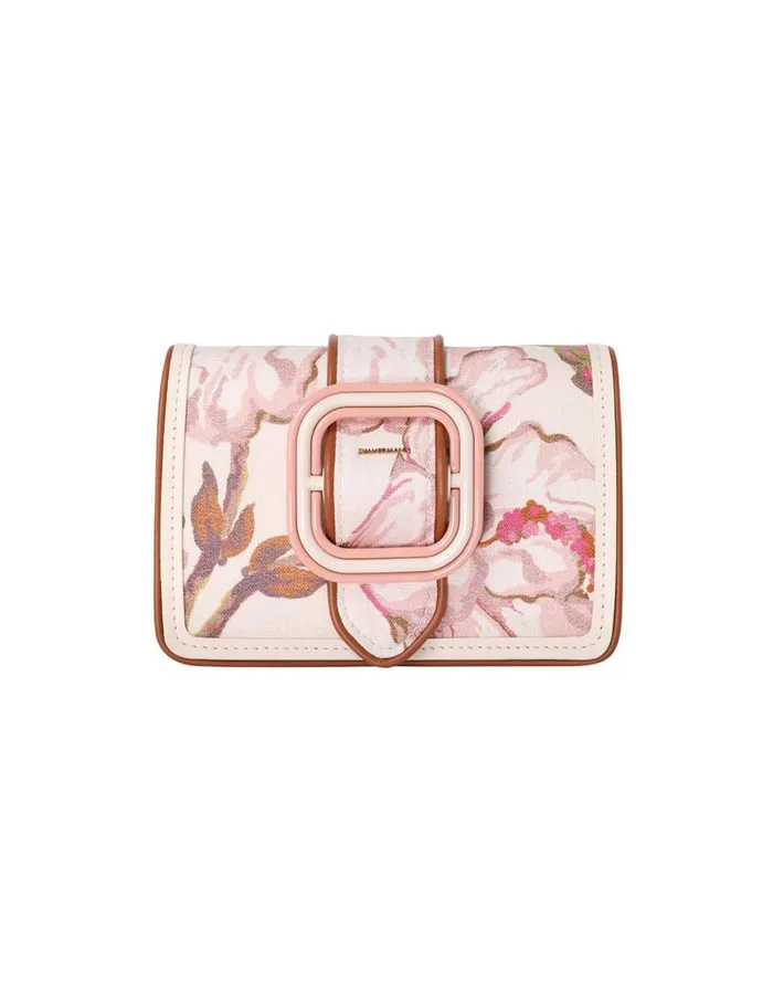 Zimmermann Bags Printed Small Cross Body Bag Coral Hibiscus 8211 Women