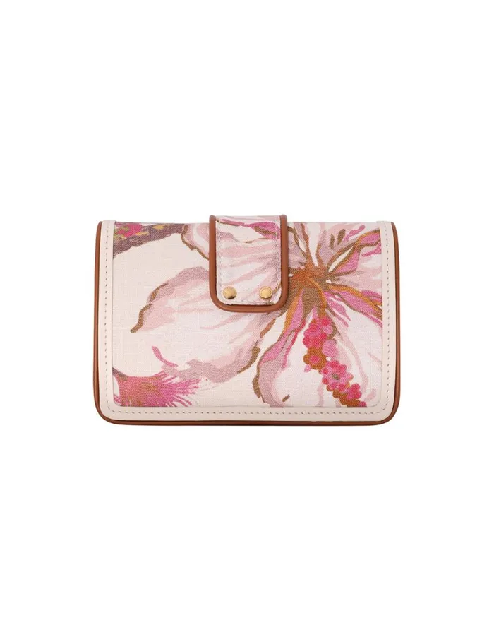 Zimmermann Bags Printed Small Cross Body Bag Coral Hibiscus 8211 Women