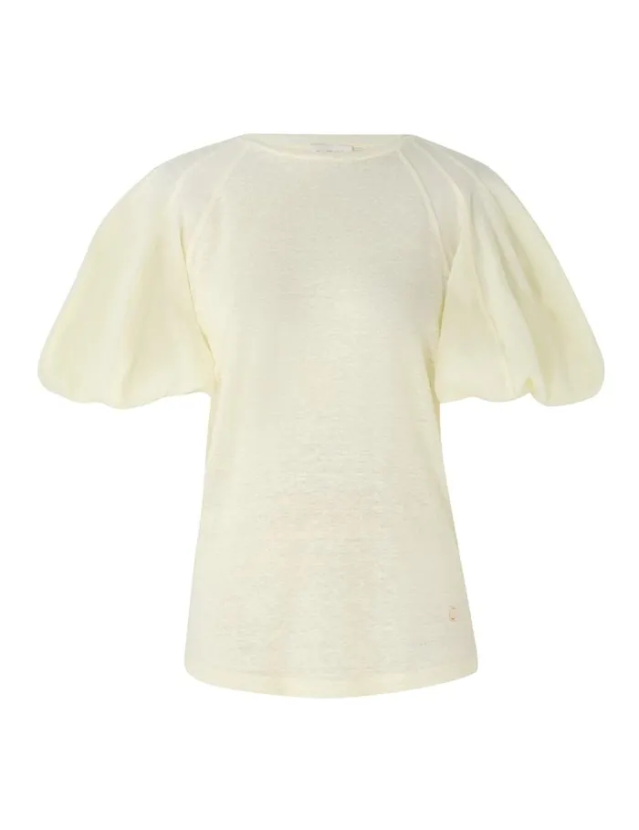 Zimmermann Clothing Lantern Sleeve Tee Citrus 8211 Women