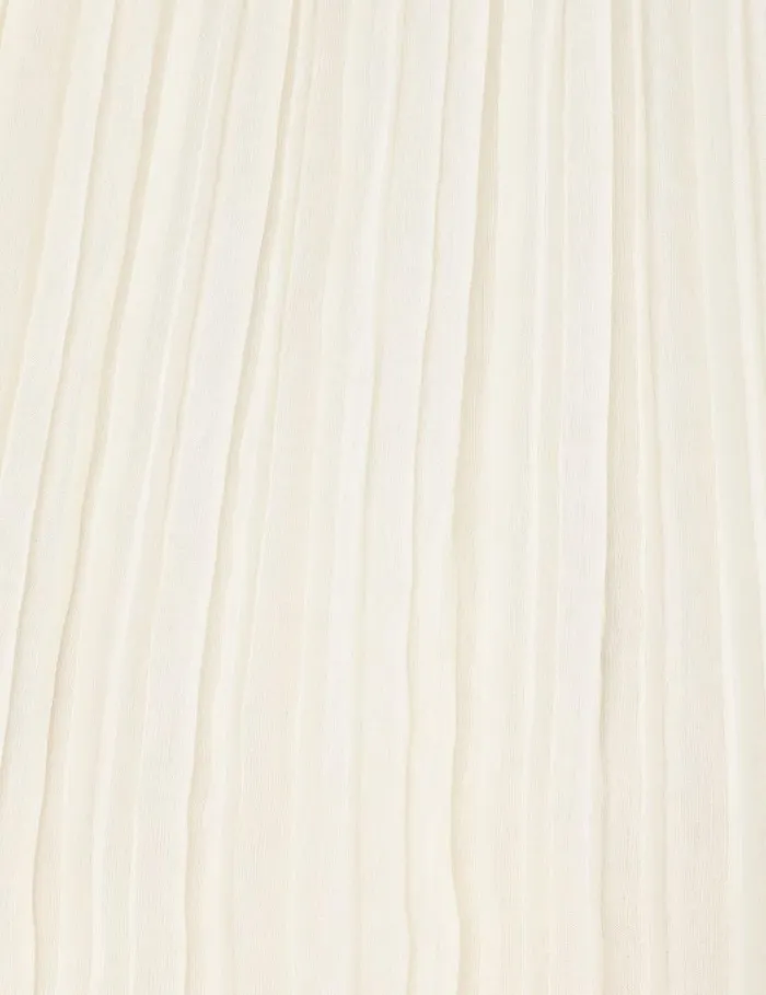 Zimmermann Clothing Pleated Top Cream 8211 Women