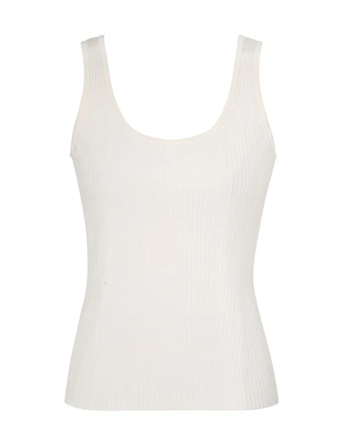 Zimmermann Clothing Scoop Neck Tank Parchment 8211 Women