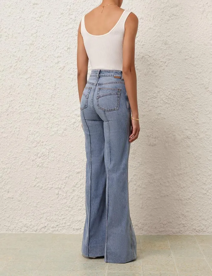 Zimmermann Clothing Scoop Neck Tank Parchment 8211 Women