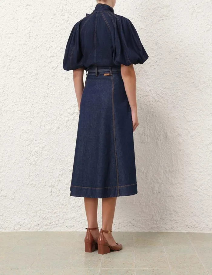 Zimmermann Clothing Tie Neck Blouse Ink 8211 Women