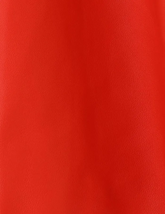 Zimmermann Clothing Tranquillity Leather Dress Tomato 8211 Women
