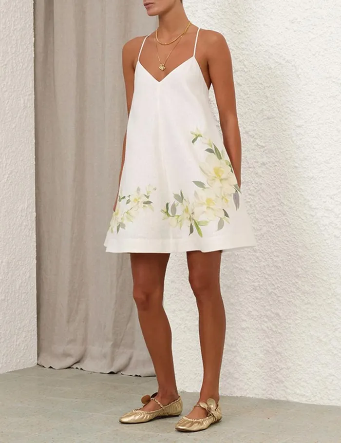 Zimmermann Dresses Harmony Swing Dress Ivory Magnolia 8211 Women