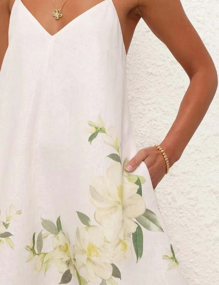 Zimmermann Dresses Harmony Swing Dress Ivory Magnolia 8211 Women