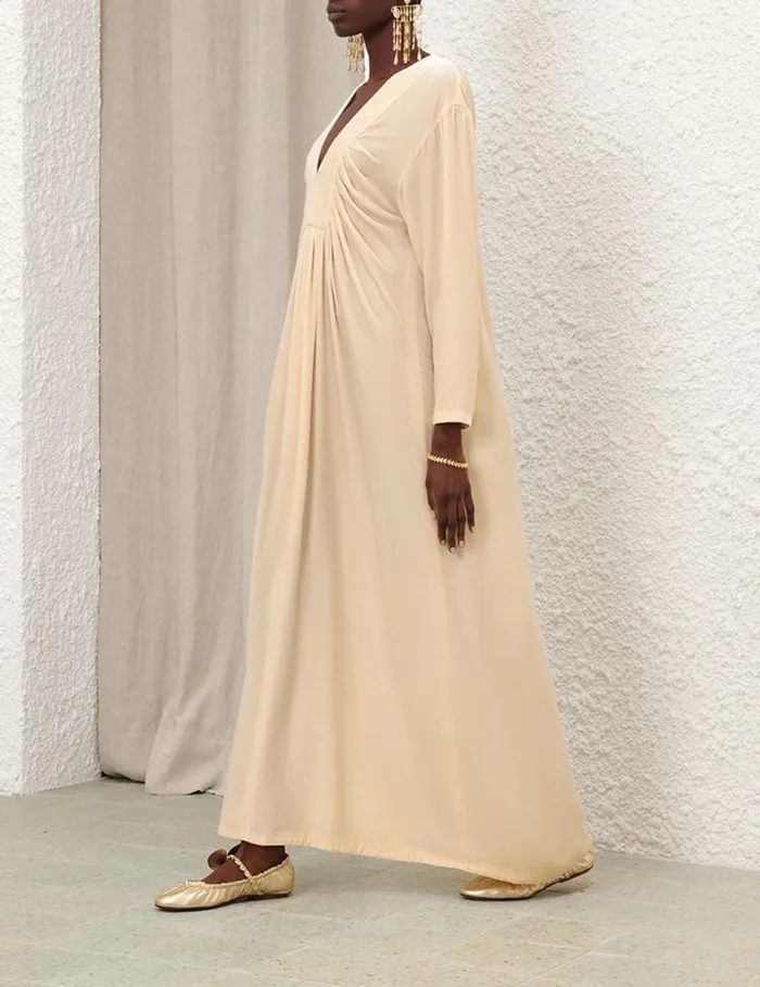 Zimmermann Dresses Harmony Velvet Dress Cream 8211 Women