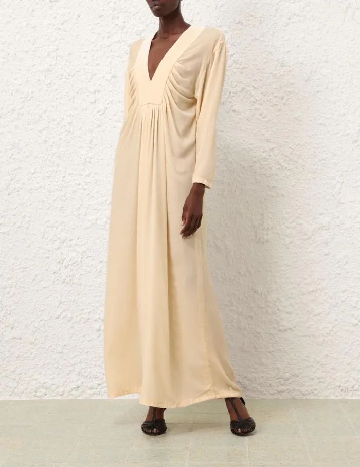 Zimmermann Dresses Harmony Velvet Dress Cream 8211 Women