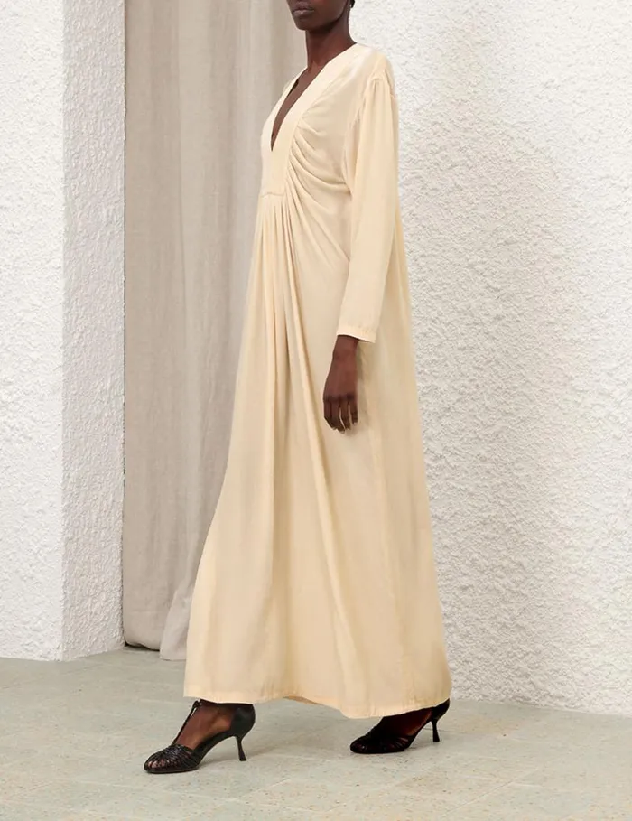 Zimmermann Dresses Harmony Velvet Dress Cream 8211 Women