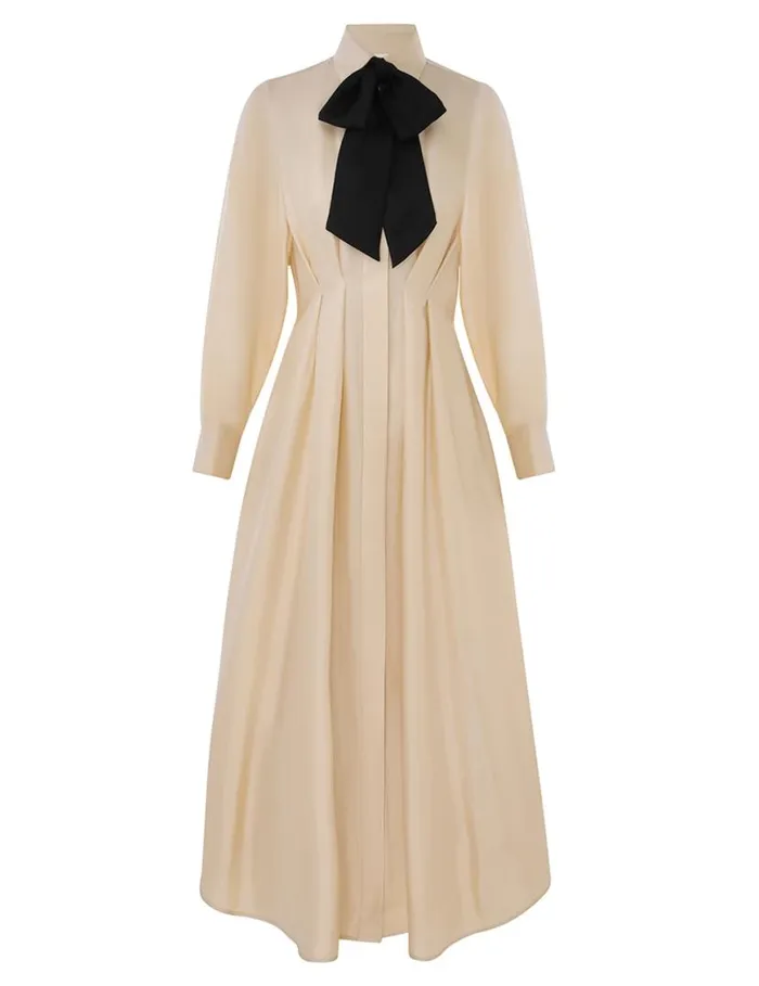 Zimmermann Dresses Natura Draped Shirt Dress Cream 8211 Women