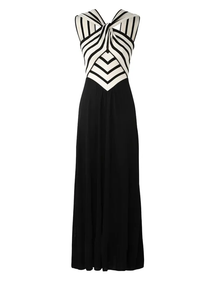 Zimmermann Dresses Natura Halter Neck Midi Dress Chevron 8211 Women