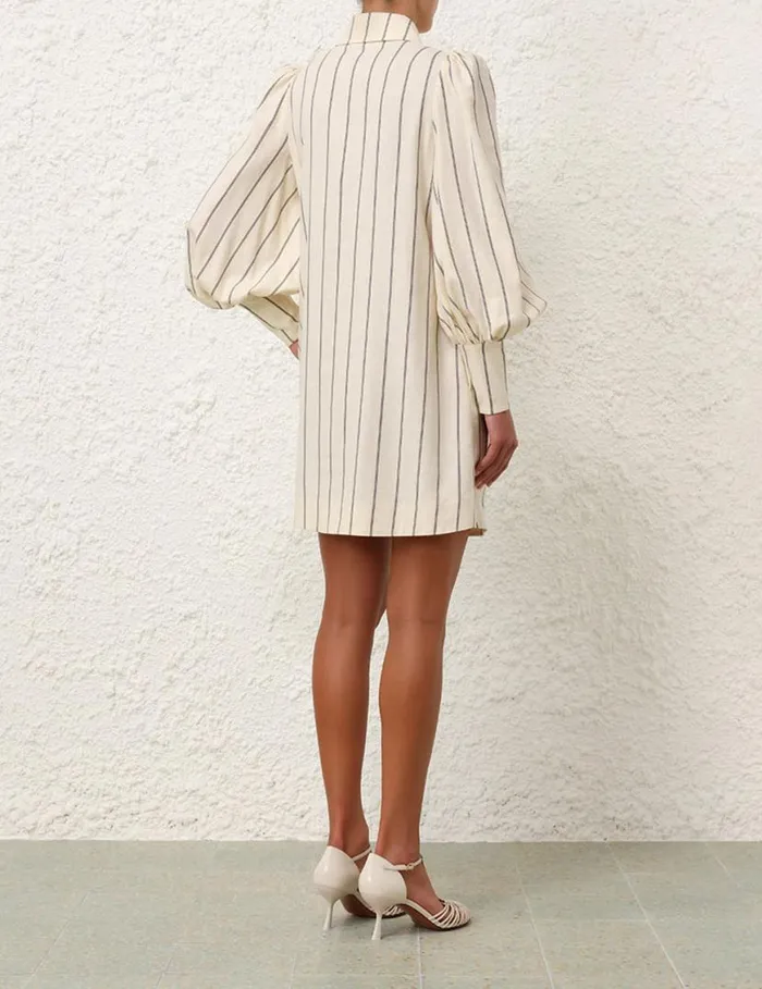 Zimmermann Dresses Natura Stripe Tunic Dress Navycream Stripe 8211 Women