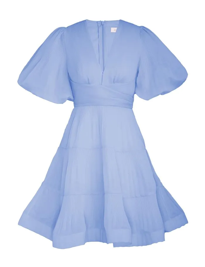 Zimmermann Dresses Pleated Mini Dress Jacaranda 8211 Women