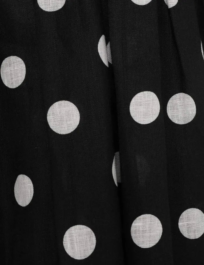 Zimmermann Dresses V Neck Mini Dress Blackcream Dot 8211 Women