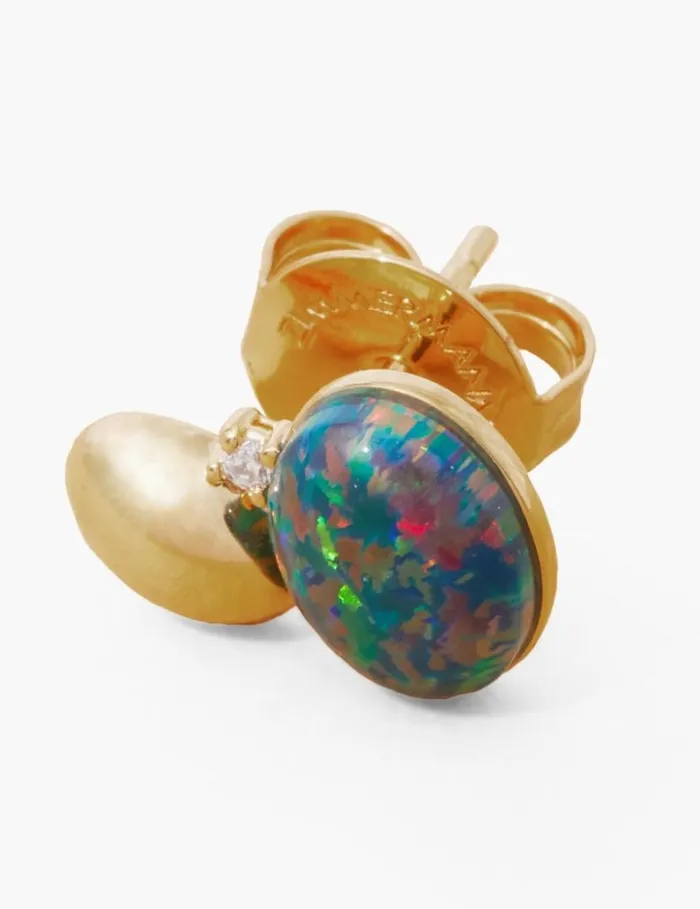 Zimmermann Jewellery Austral Collage Studs Goldgreen 8211 Women