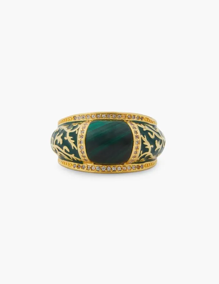 Zimmermann Jewellery Zimmemorabilia Ring Goldmalachite 8211 Women