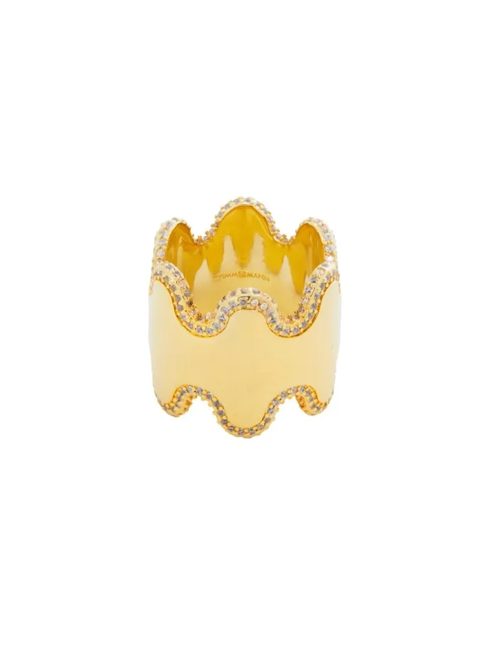 Zimmermann Jewellery Zimmermann Swing Pave Ring Gold 8211 Women