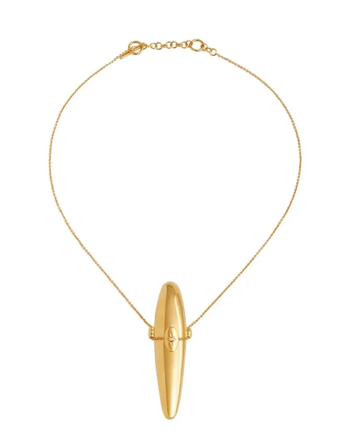 Zimmermann Necklaces Paint Stroke Locket Necklace Gold 8211 Women