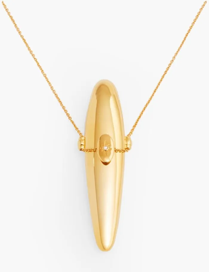 Zimmermann Necklaces Paint Stroke Locket Necklace Gold 8211 Women