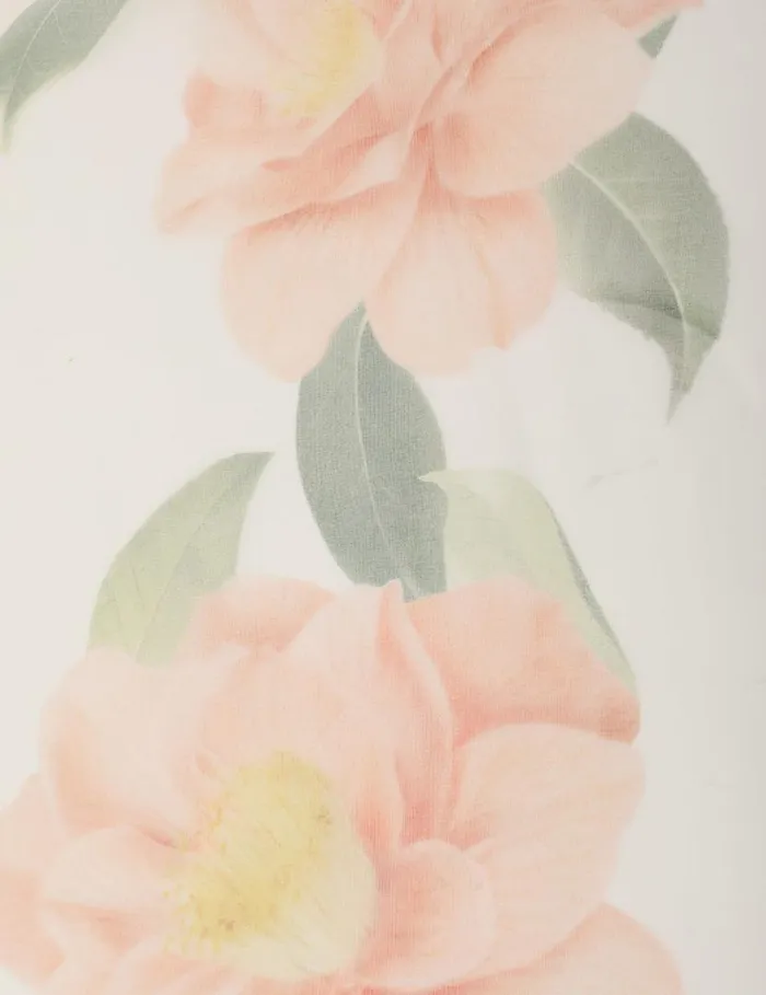 Zimmermann Scarves Silk Organza Neck Scarf Ivory Camellia 8211 Women