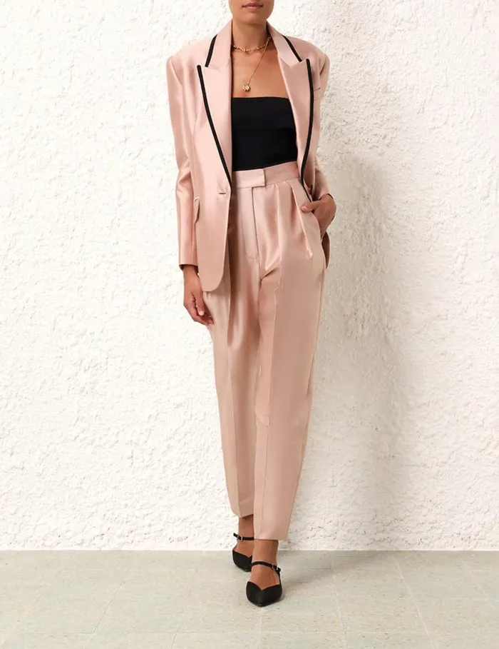 Zimmermann Shorts and Pants Matchmaker Pleat Front Pant Blush 8211 Women