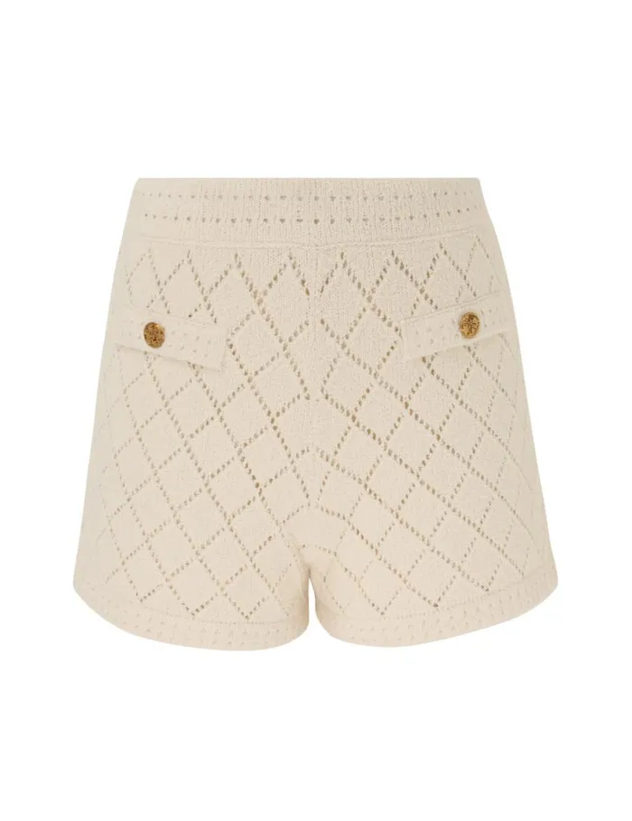 Zimmermann Shorts and Pants Matchmaker Pointelle Shorts Cream 8211 Women