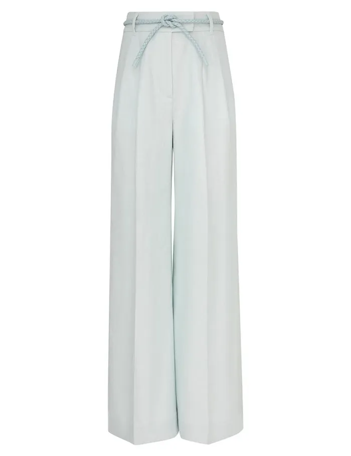 Zimmermann Shorts and Pants Natura Linen Wide Leg Pant Mint 8211 Women