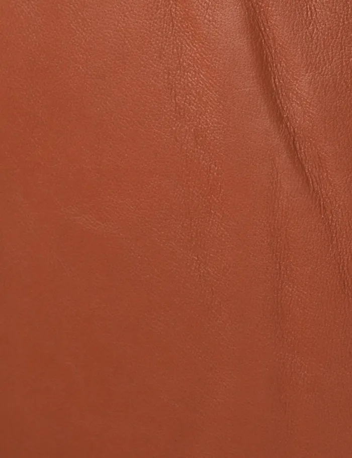 Zimmermann Skirts Natura Leather Skirt Toffee 8211 Women