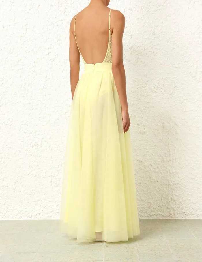 Zimmermann Skirts Tulle Skirt Lemon 8211 Women