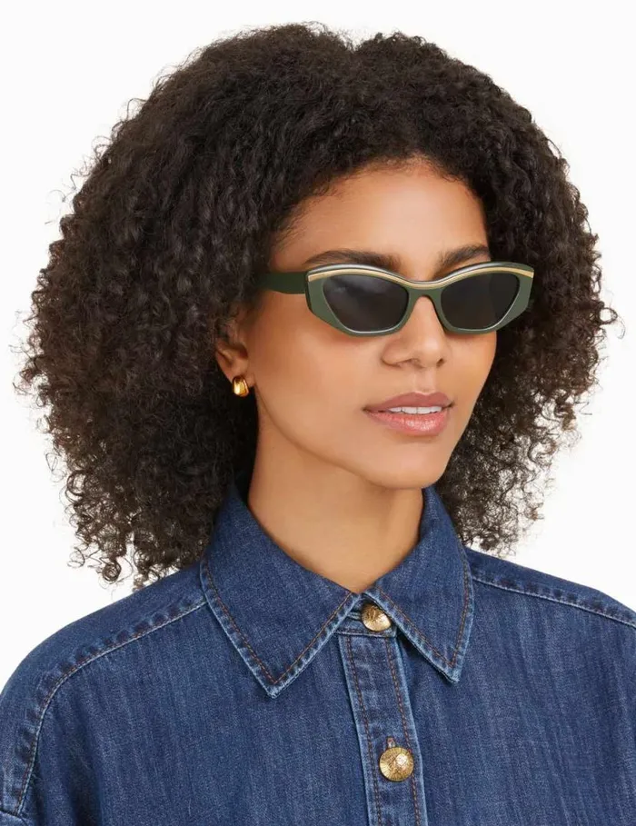 Zimmermann Sunglasses Zimmermann Lyrical Cat Eye Khaki 8211 Women