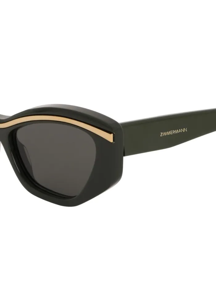 Zimmermann Sunglasses Zimmermann Lyrical Cat Eye Khaki 8211 Women