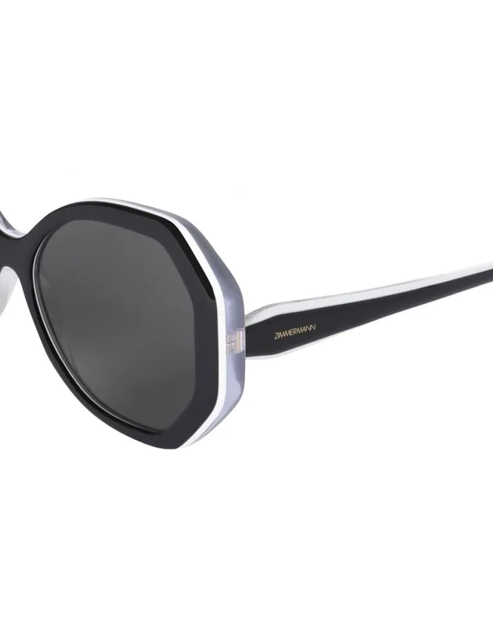 Zimmermann Sunglasses Zimmermann Uptempo Hexagon Black 8211 Women