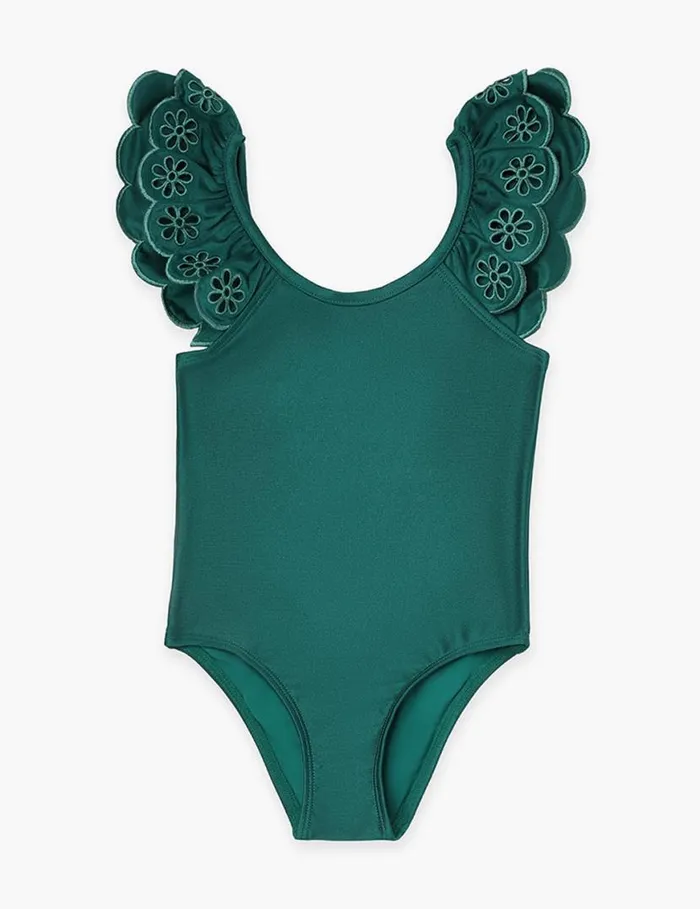 Zimmermann Swimwear Ottie Embroidery 1PC Green 8211 Kids