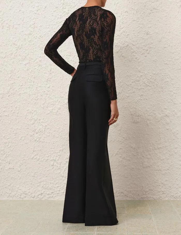 Zimmermann Tops Lace Bodysuit Black 8211 Women