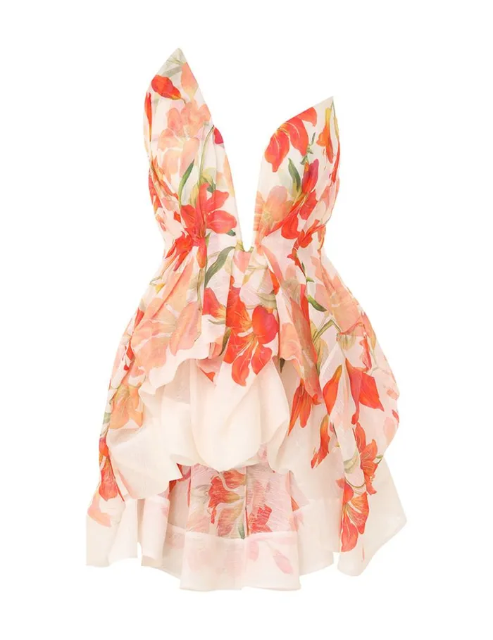 Zimmermann Tops Tranquillity Draped Bodice Red Lily 8211 Women