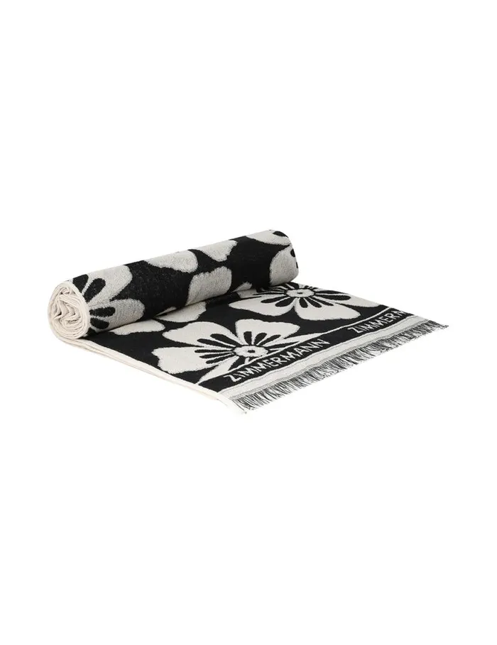 Zimmermann Towels and Pareos Jacquard Towel Blackcream 8211 Women